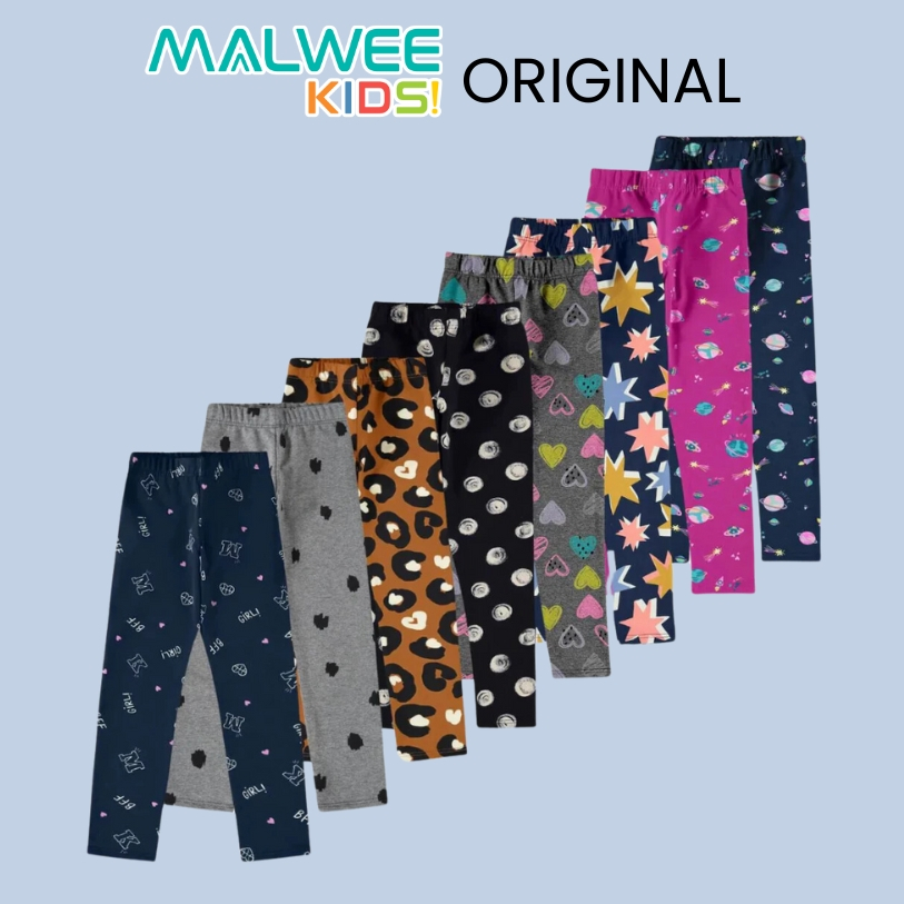 Calça Legging Infantil Peluciada Flanelada Algodão Malwee Quentinha Escola