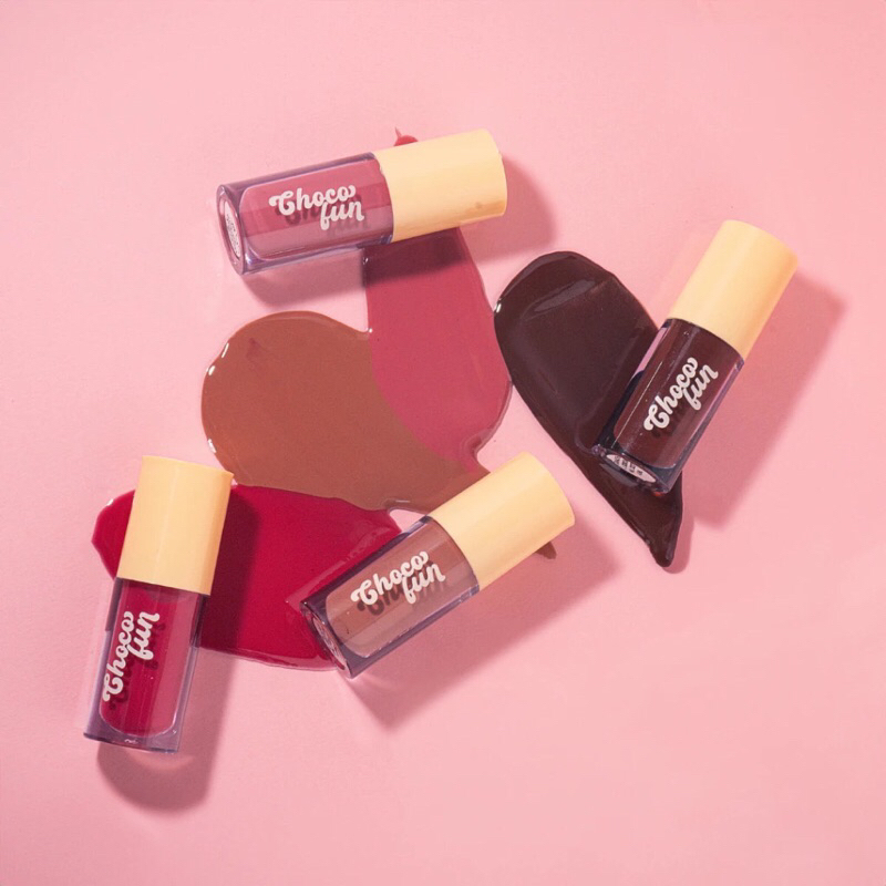 FENZZA LIP TINT CHOCO FUN GLOSS LABIAL GANACHE AU LAIT FLAN FONDUE