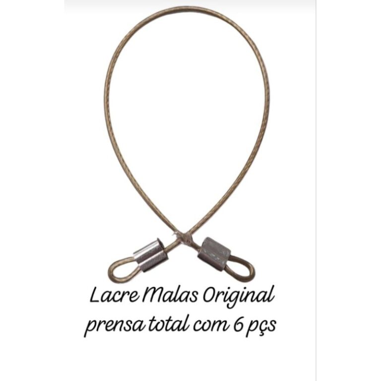6 Lacre de segurança em aço revestido em pvc com