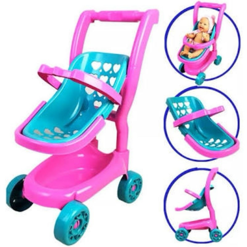 Carrinho deBoneca Brinquedo Infantil Carrinho Boneca Bebe Conforto