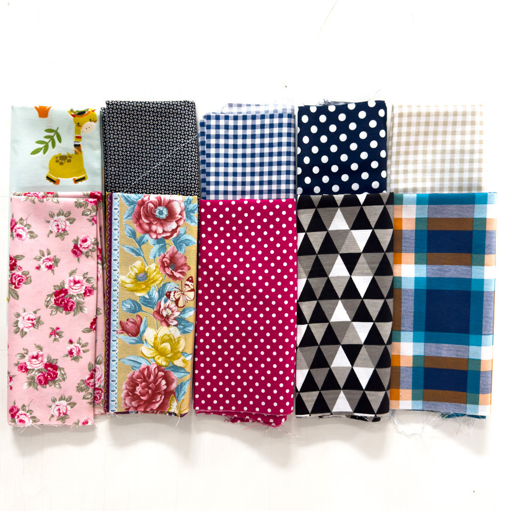 Kit Retalhos de Tricoline Tecido Estampado PATCHWORK ARTESANATO TAPETESENVIO IMEDIATO