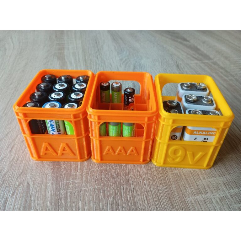 Organizador de pilhas AA – AAA – 9V &#