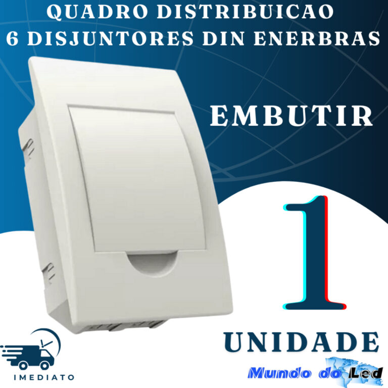 Quadro Distribuicao 6 Disjuntores Din Embutir Ener