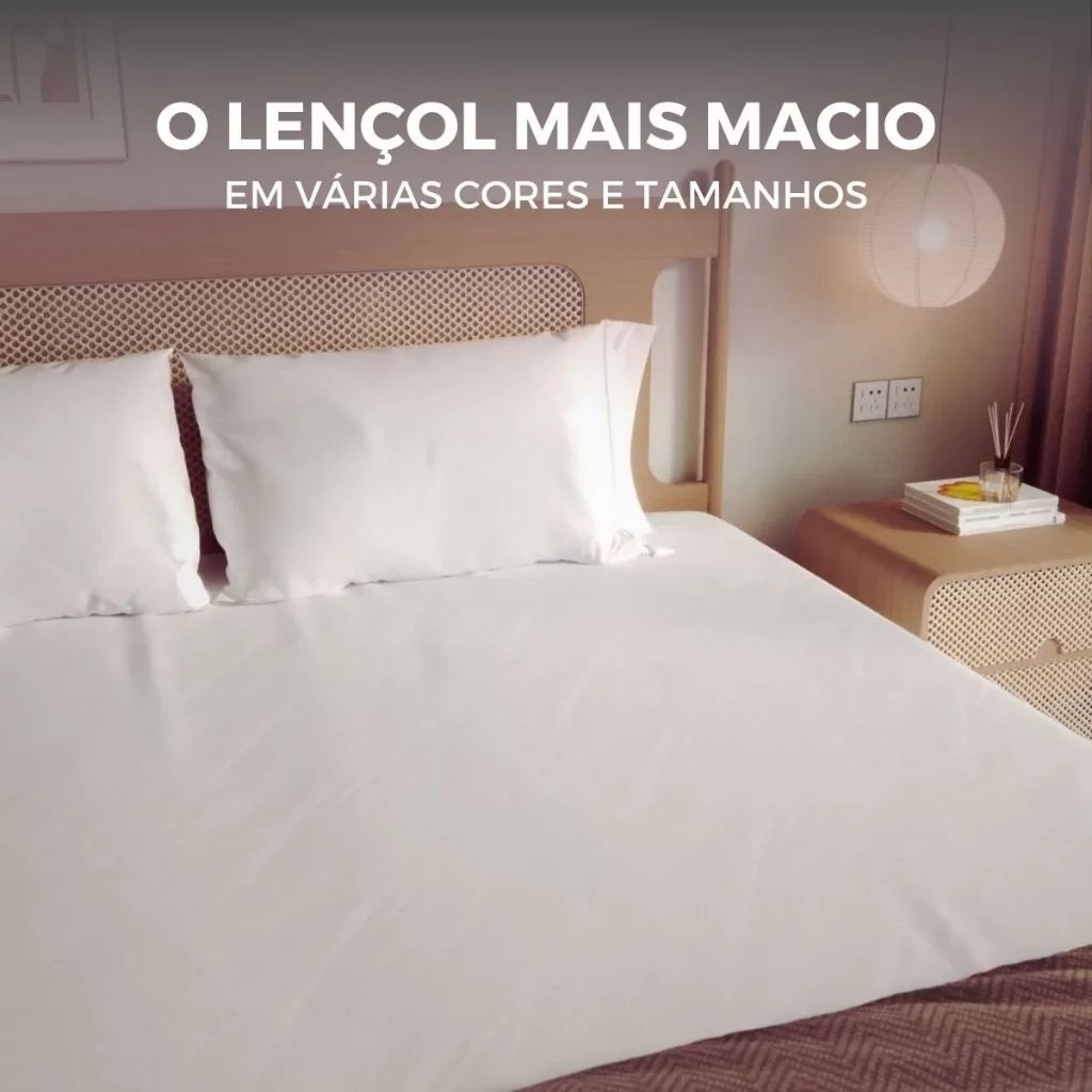 Jogo de Lençol 3 peças 500 Fios Cama Solteiro Casal Queen King Micro Percal Penteado e Acetinado