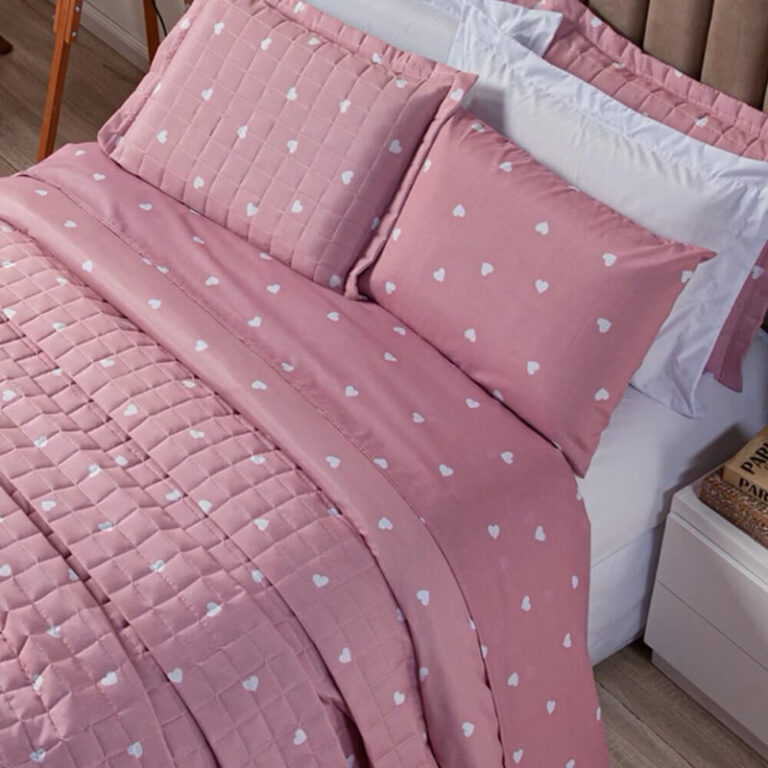 Jogo De cama  casal Padrão 3 Peças Estampado Lux