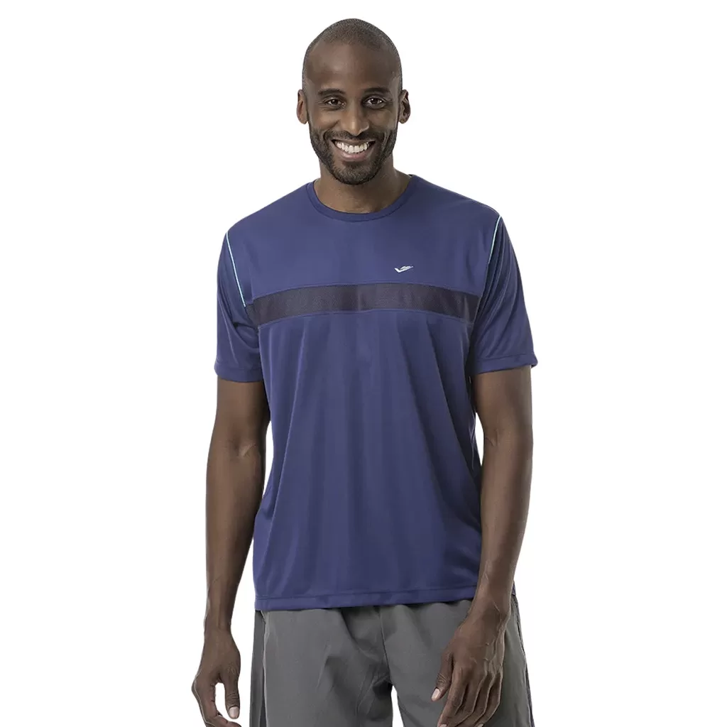 Camiseta Elite Masculina Gola Careca Detalhe Ombro Plus Size