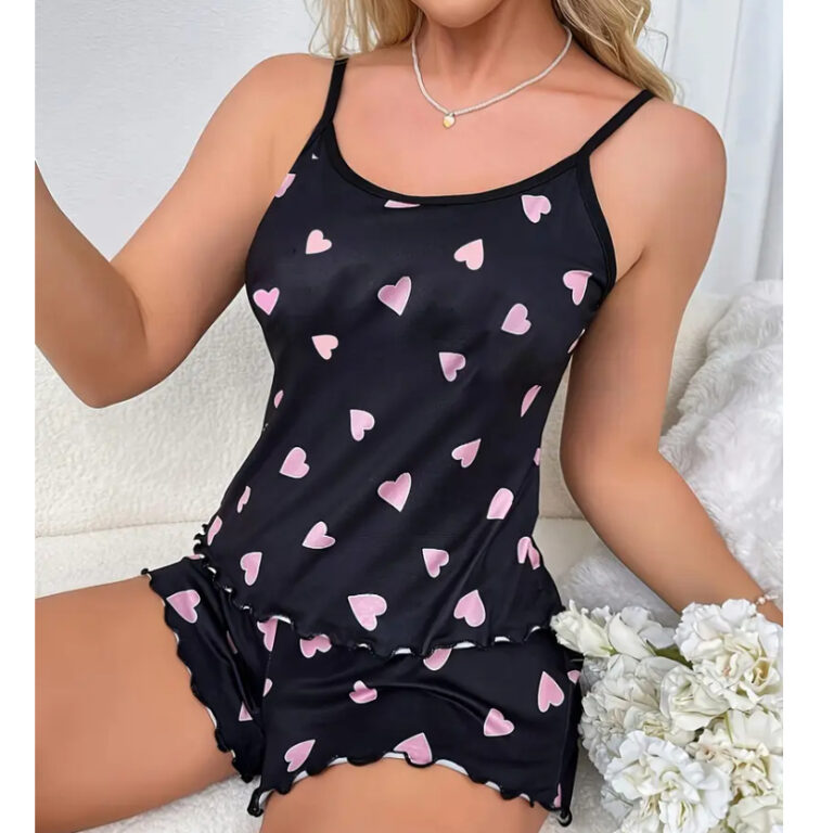 Kit 2 Pijama Short Doll Estampadas Tecido Premium 