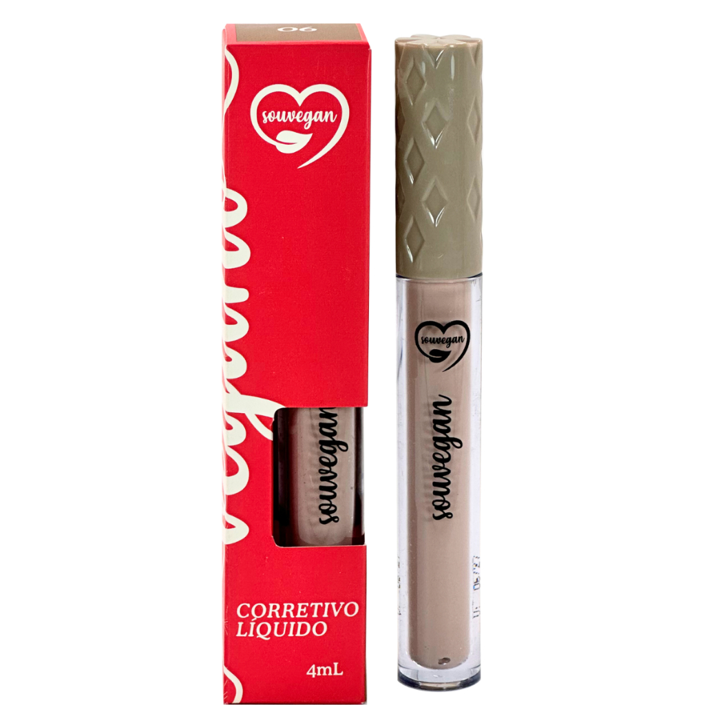 Corretivo Líquido Facial 06 Souvegan Efeito Matte Vegano Lançamento Maquiagem