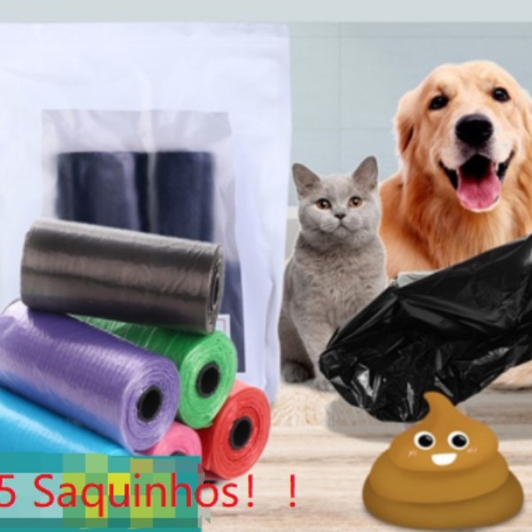 300 Refil Cata Coco Sacolas Saquinhos Biodegradáv