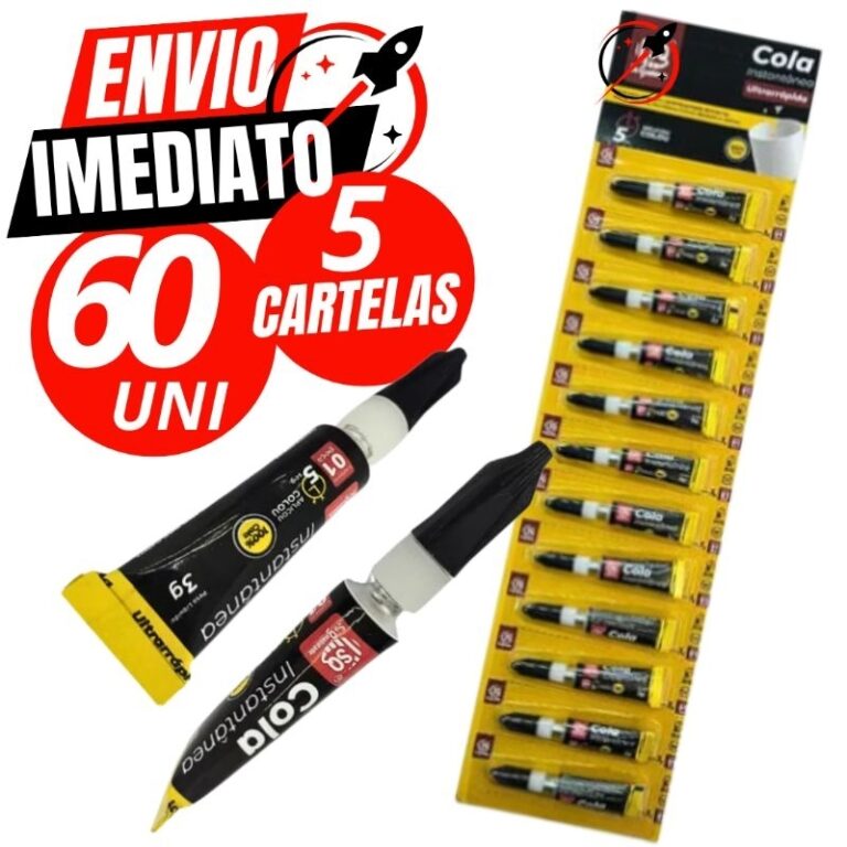 Jogo 60 UN 3g Super Cola Instantânea Cola Tudo Se