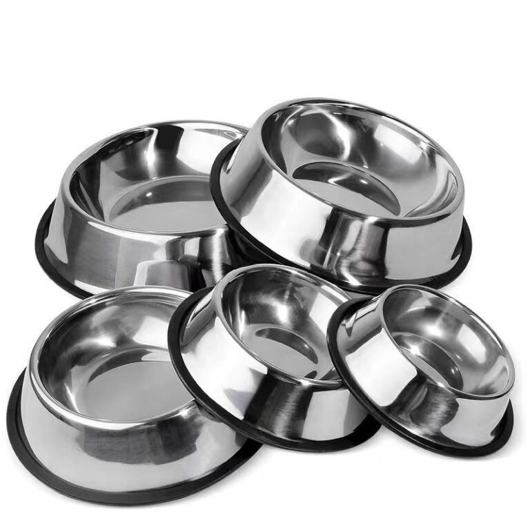 Comedouro e Bebedouro Inox Antiderrapante Para Cã
