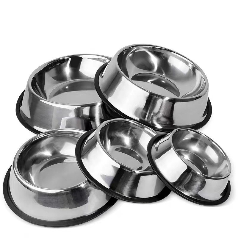 Comedouro e Bebedouro Inox Antiderrapante Para Cães e Gatos – Resistente e Ideal Para Pets de Todos