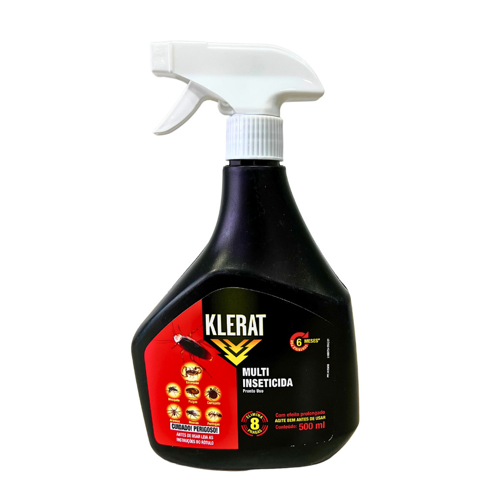 Multi Inseticida Klerat Spray 500ml Carrapato, Escorpião, Barata