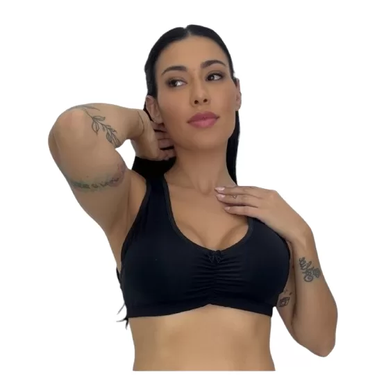 Sutiã lingerie Top Camiseta Microfibra Bojo Remov