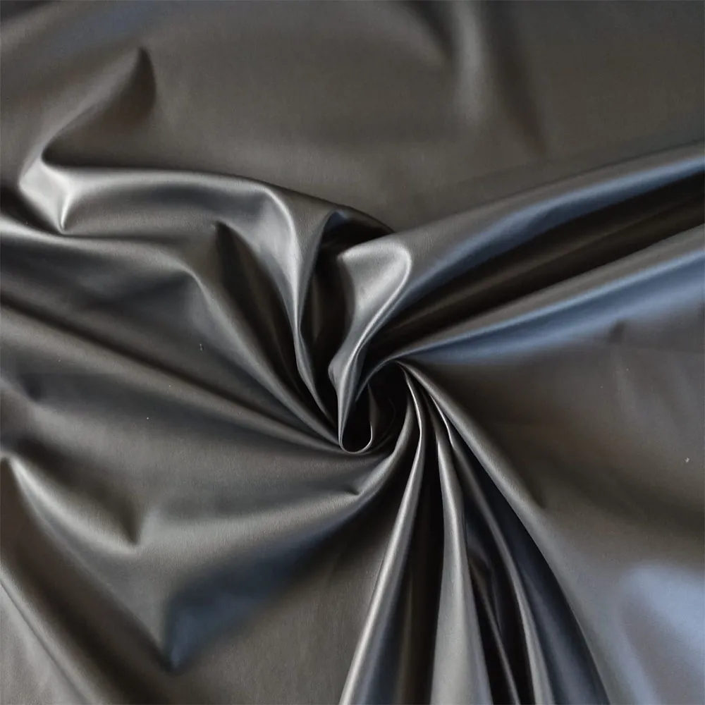 Tecido Couro Ecológico Sintético Corino Preto Confecção de Roupas