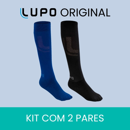 Kit 2 Pares Meião Futebol Esportivo Original Lupo