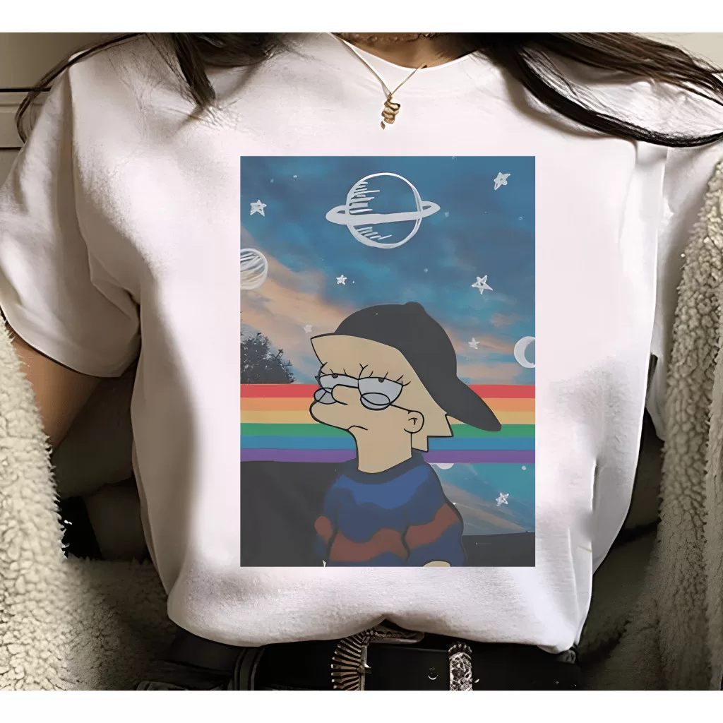 Camiseta StreetWear Lisa Simpson Estilosa