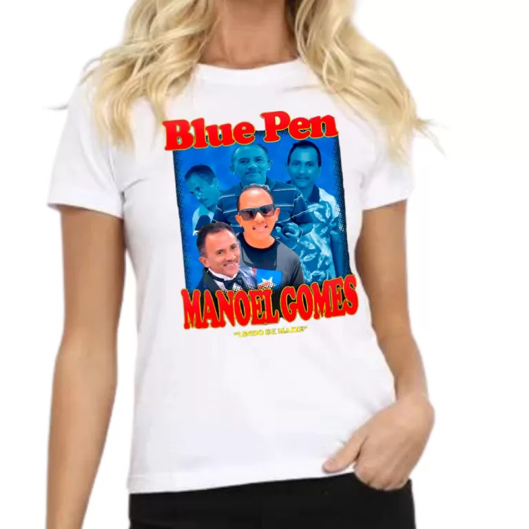 Camiseta Manoel Gomes Feminina – Blue Pen &#