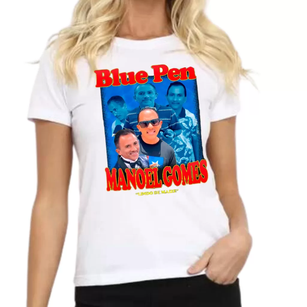 Camiseta Manoel Gomes Feminina – Blue Pen – Caneta Azul