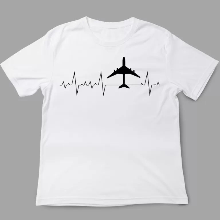Camiseta Aviação | Batimentos Avião Voo Piloto 