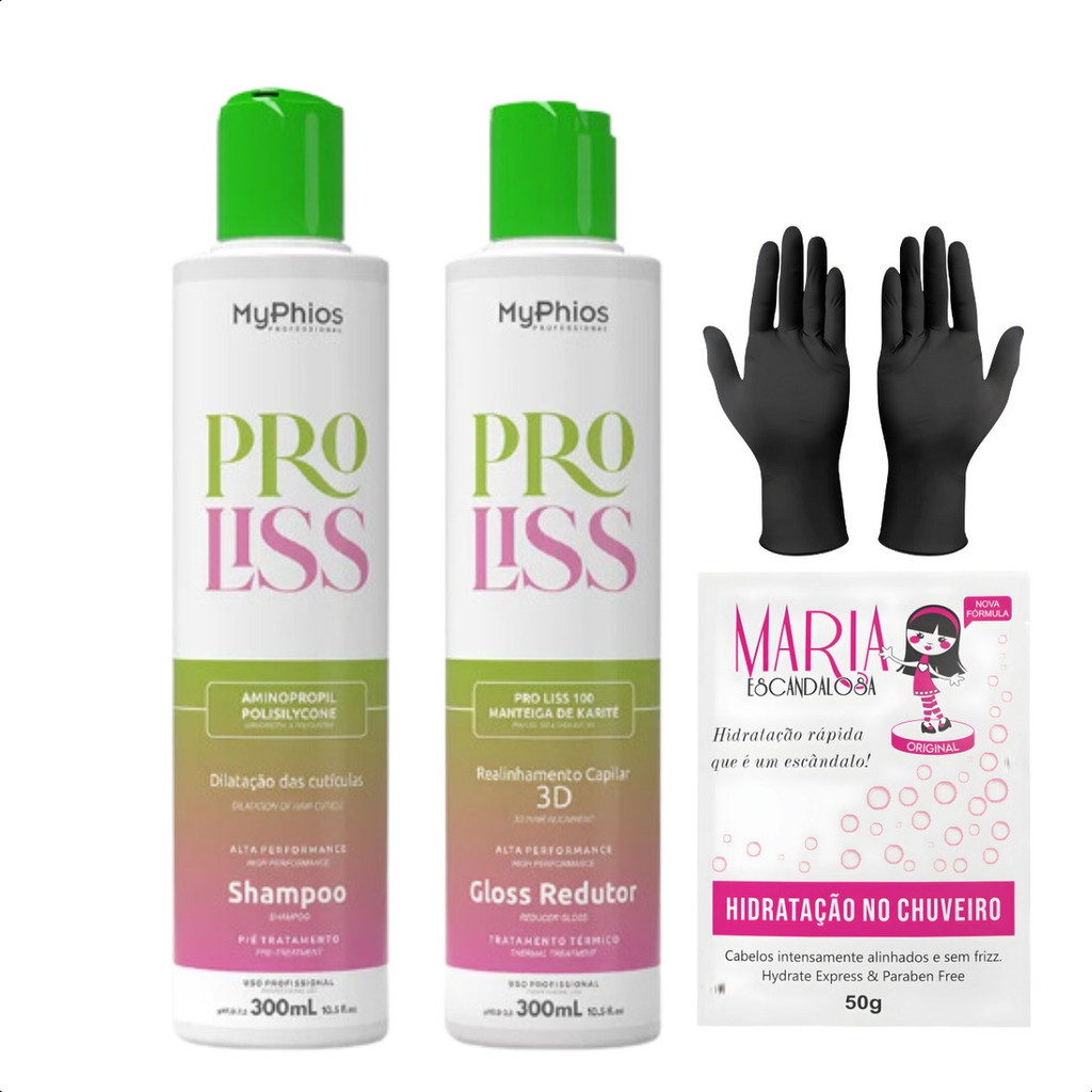 Kit Escova Progressiva Sem Formol Pro Liss Selagem Orgânica