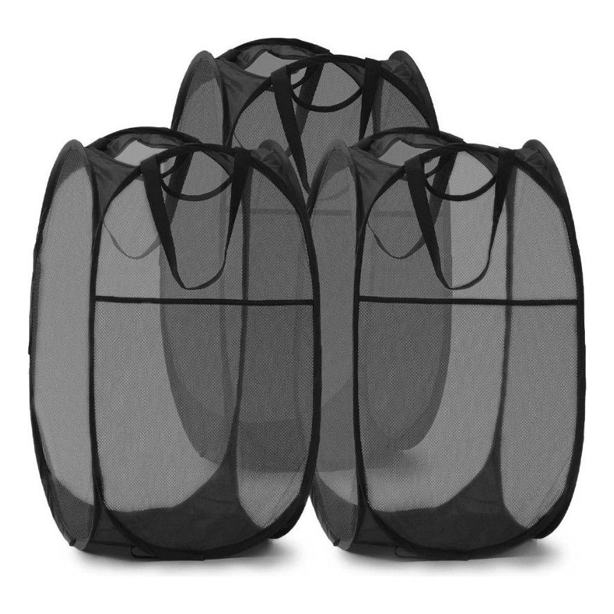 Cesto Organizador Tecido Grande Dobrável Roupa Brinquedo Lavanderia Banheiro 40x70cm