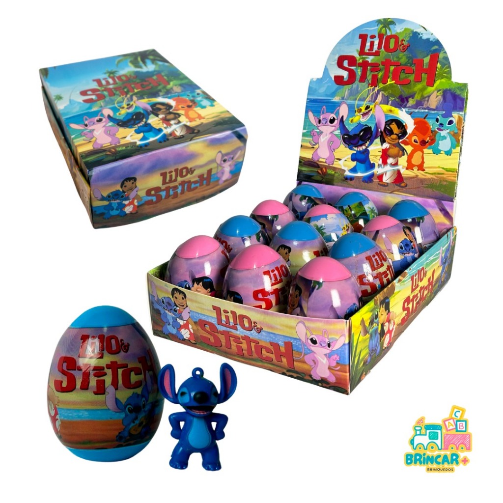 Kit 6 e 12 Unidades Ovo Surpresa – Lilo Stitch