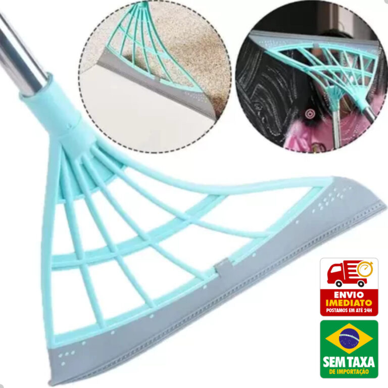 Vassoura Mágica Rodo de Silicone Tira Pelo Limpez