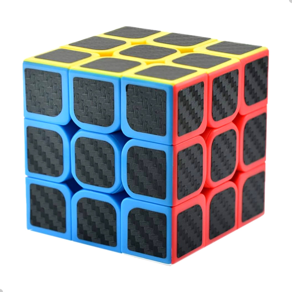 Cubo Magico Classico ou Carbon 3×3 6cm Quebra Cabeça Profissional Colorido DuteToys WD0115 WD30004