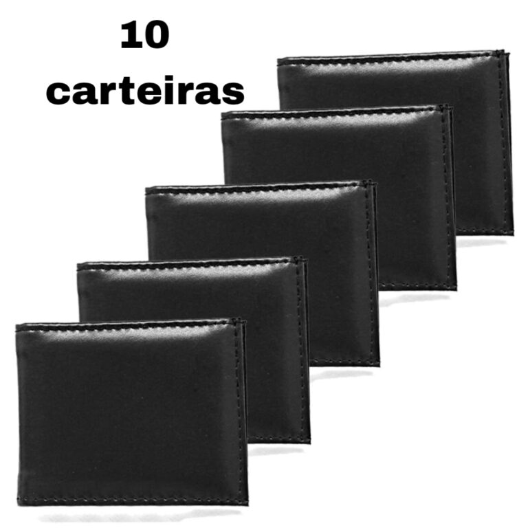 Carteira porta cartão masculina Slim Kit 10 Unida