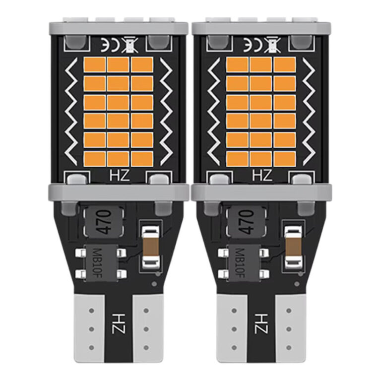 Par Kit 2x Lâmpada 48 Chip Led T15 W16w Âmbar La