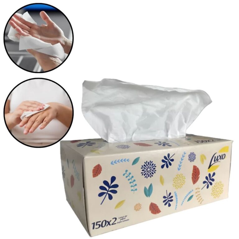 Lenços De Papel Reciclado e Hipoalérgicos –