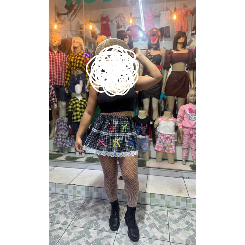 Saia Junina Tamanho Único 35cm comprimento – Festa Junina