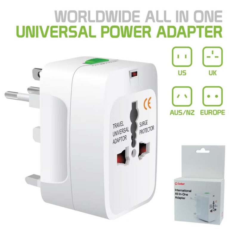 Adaptador de Tomada UNIVERSAL Para Viagem Adaptado
