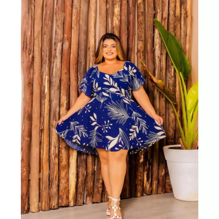 Macaquinho PLUS SIZE Short Saia Feminina Cores Var