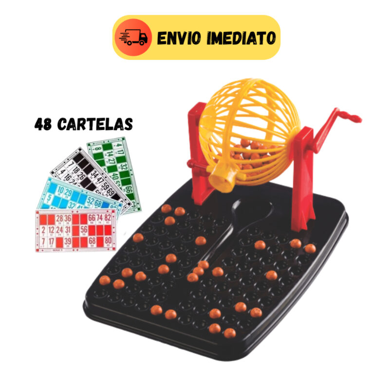 Jogo de Bingo Brinquedo Infantil 48 Cartelas 90 Bo