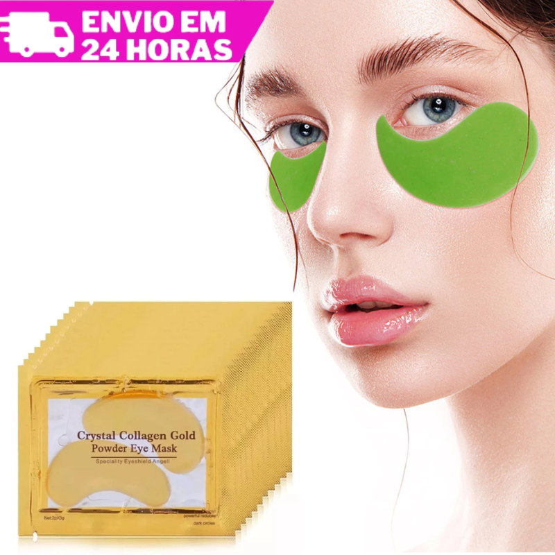 Kit 60 Máscaras Trata Olheiras Colágeno Adesivo Antirrugas Gel Pads Skin Care Tratamento Olhos Másca