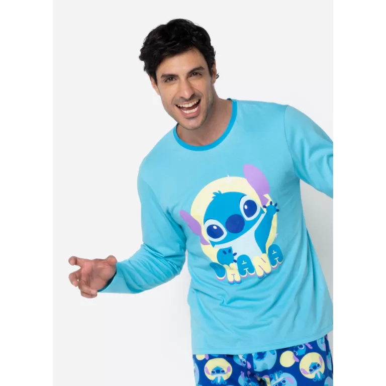 Pijama Masculino Adulto Inverno Puket Blusa Manga 