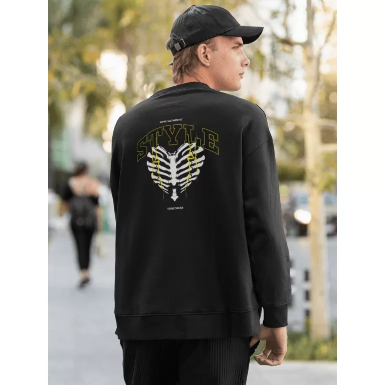 Moletom Careca Blusa de Frio Suéter Gola Redonda 