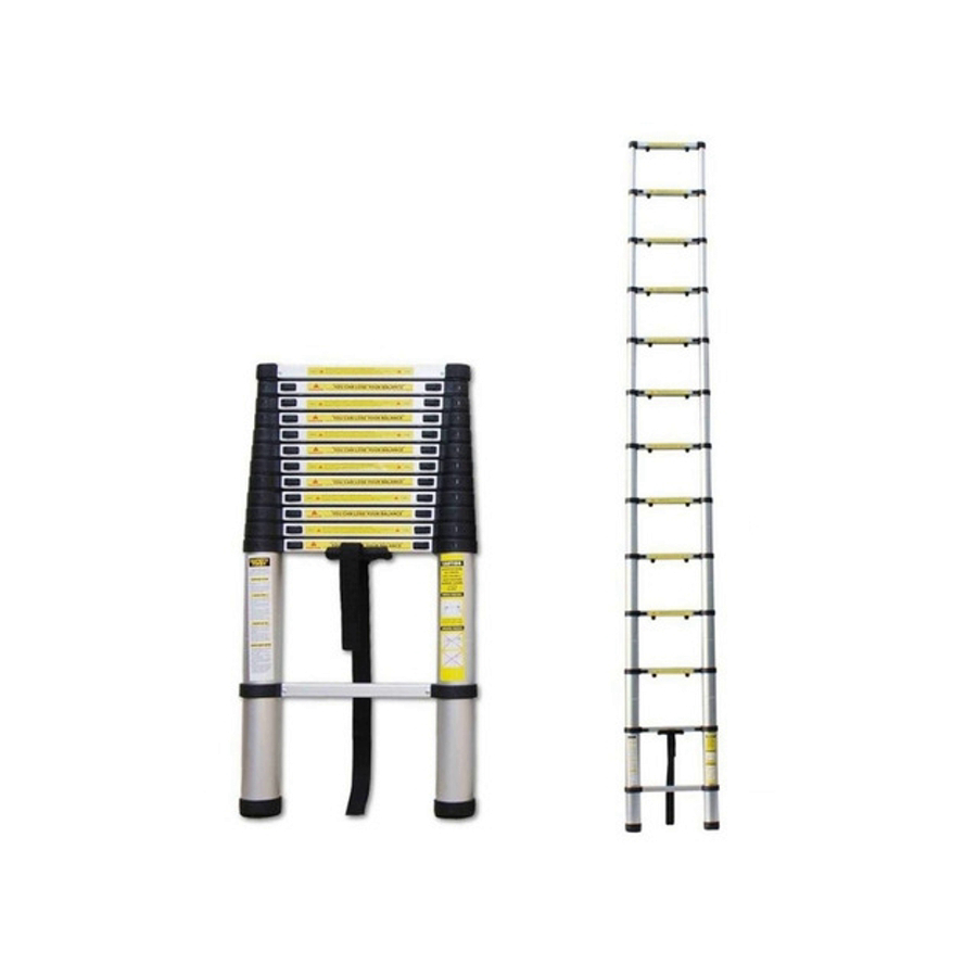 Escada Telescopica De Aluminio Multifuncional 13 Degraus 3,8M