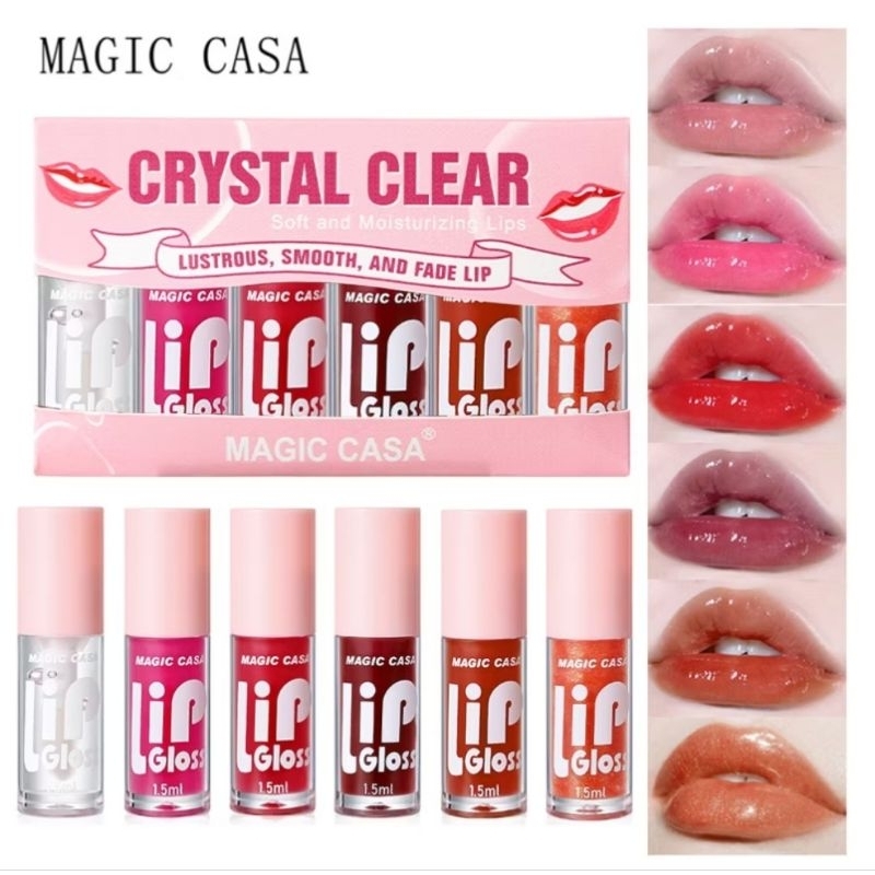 lip oil gloss labial mini ,hidratante labial 6 cores brilho natural pra realça ainda mais os lábios