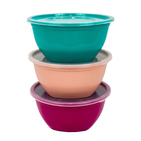 Kit Saladeira 3,5Litros De Plástico Com Tampa Sal