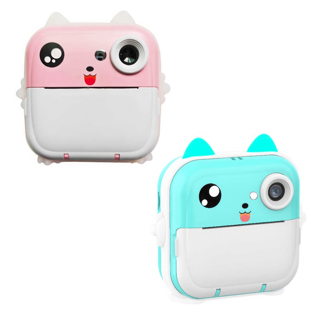 Câmera De Impressão Instantânea Para Crianças Vídeo Fotografia Digital Fotográfica MEGGAFLEX