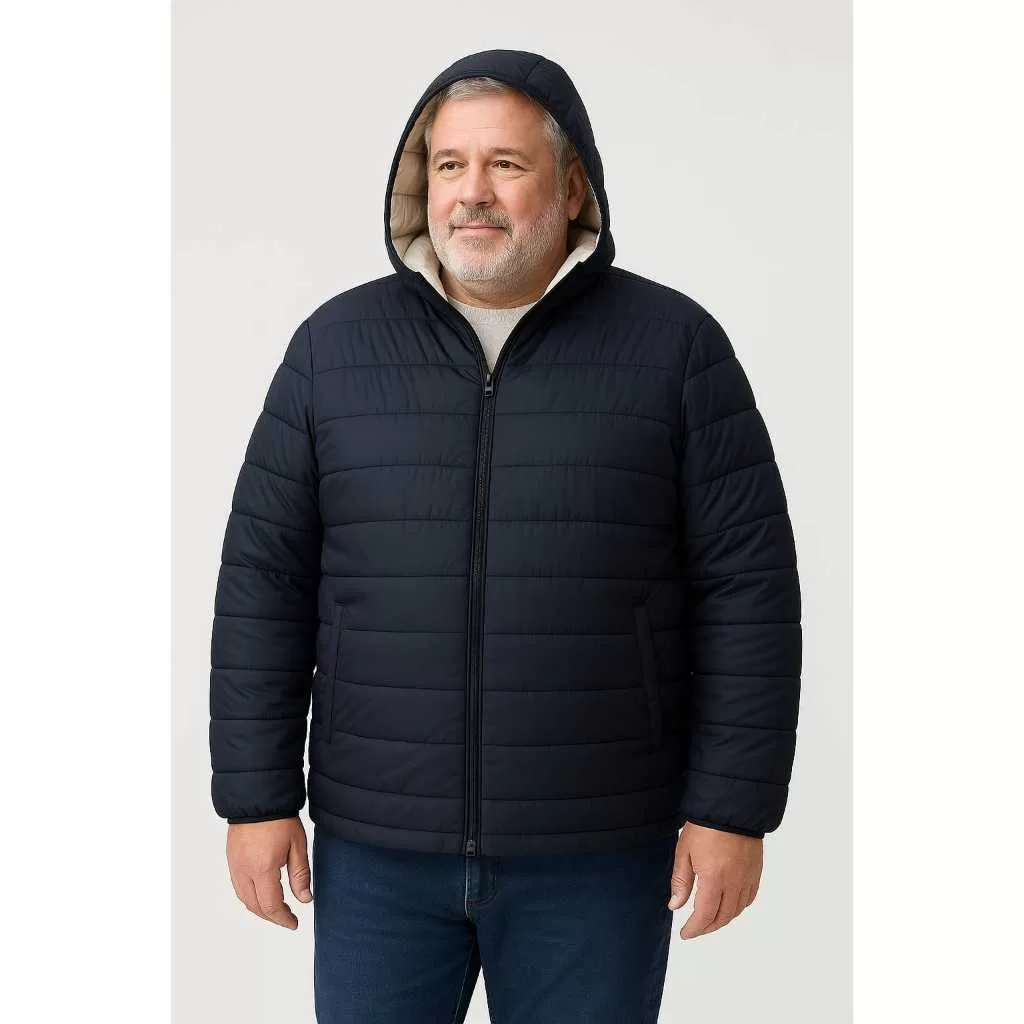 Casaco Masculino Jaqueta Puffer Bobojaco Corta Dupla Face Quentinha Gominho Inverno