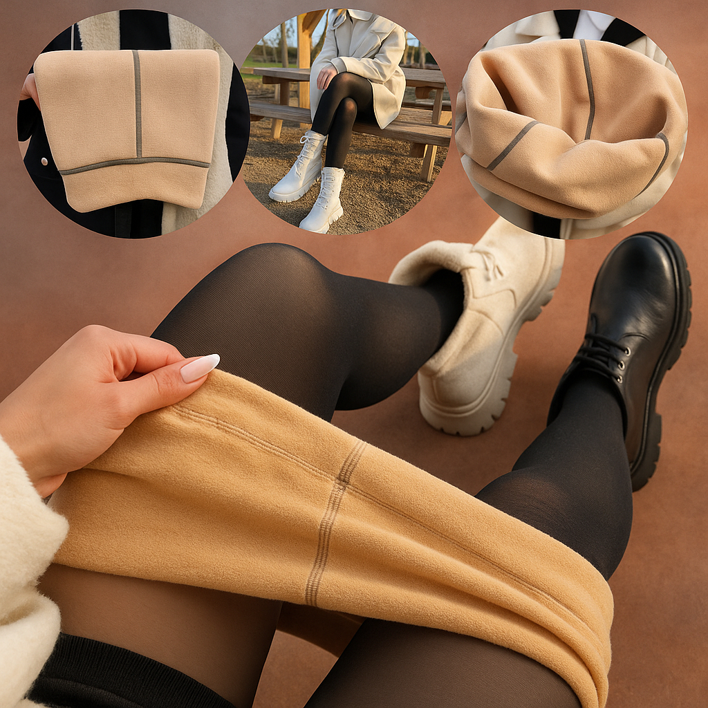 Meia-Calça Térmica Forrada Peluciada M-GG Translúcida Leggings De Lã Quente Das Mulheres De Inverno