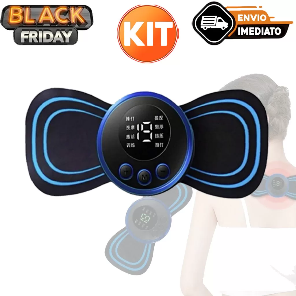 Massageador Elétrico Tapete Massageador e Massageador Cervical pescoço Alivia Dores no Corpo Fisiote