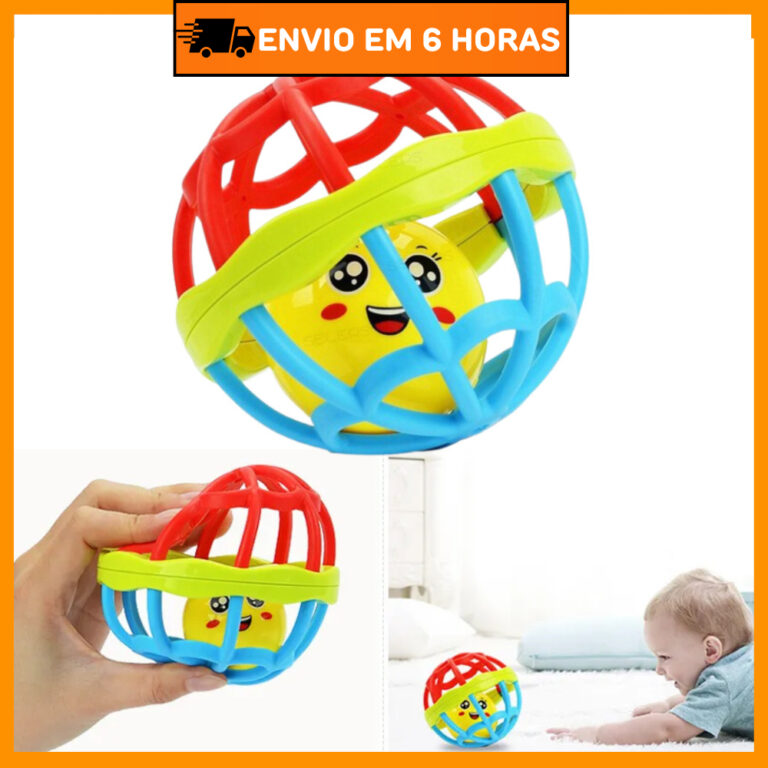 Kit Chocalho Mordedor Bebê em Silicone  Brinquedo