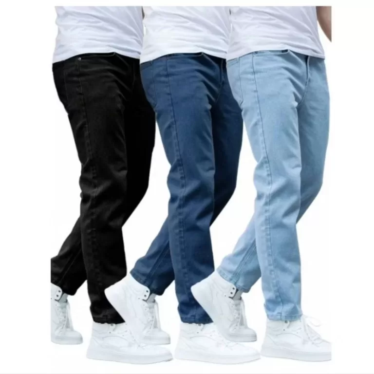Kit com 3 Calças Jeans Masculina Premium Skinny C