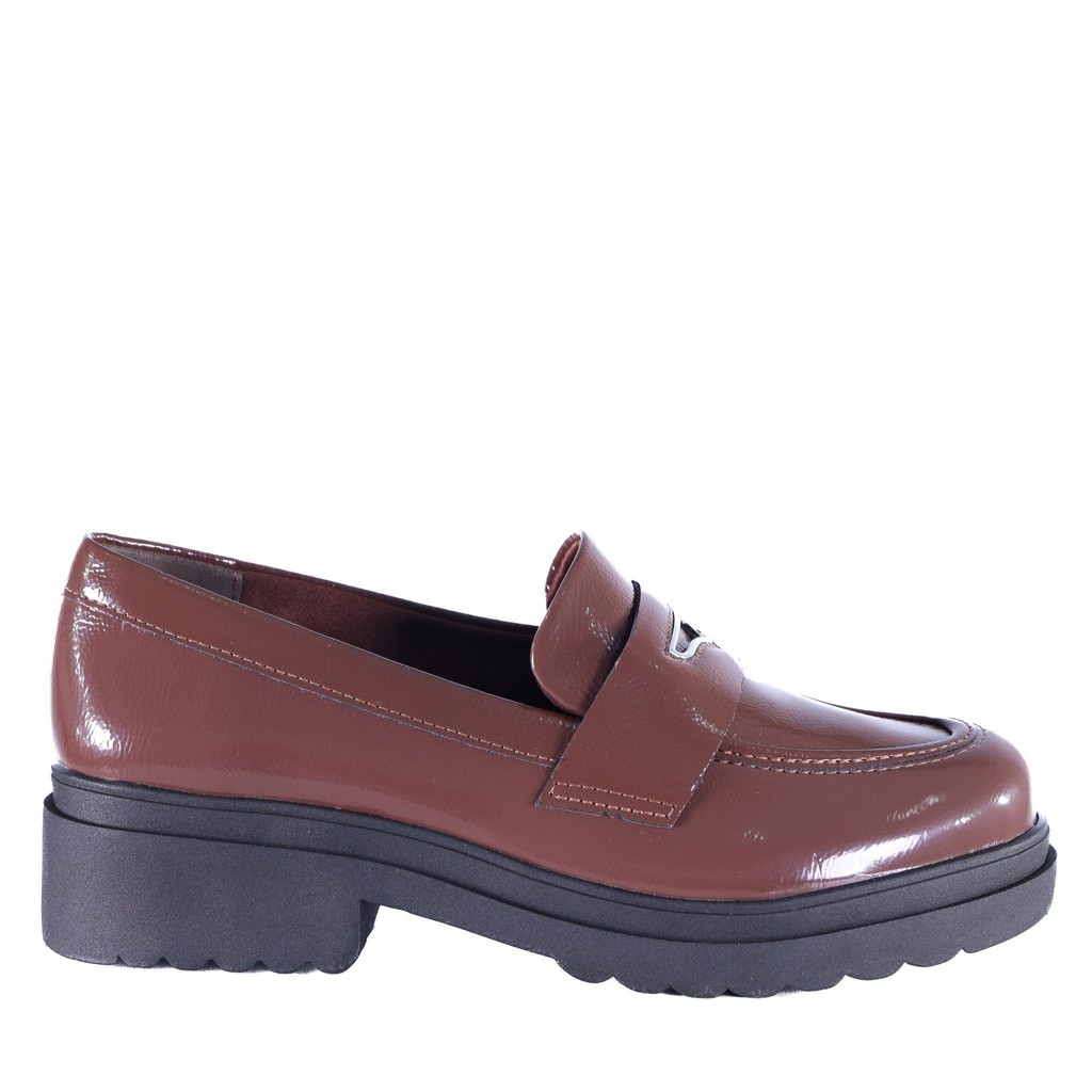 Mocassim Feminino Via Marte 246-005 Dark Brown