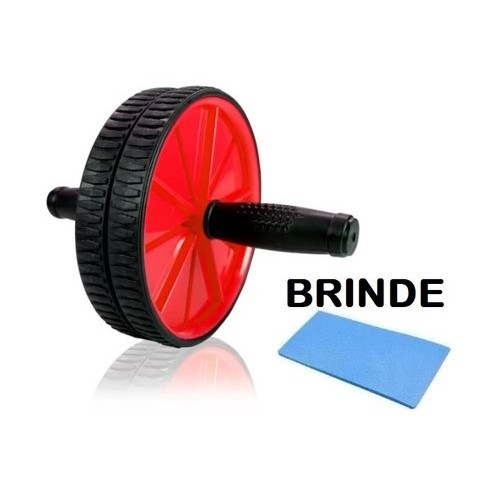 Roda Rolo Para Exercícios Abdominal Com Tapetinho